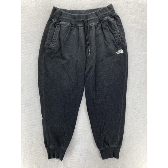 The North Face Pants Mens XL Gray Joggers Fleece Logo Outdoors Hiking Lounge - Picture 1 of 14